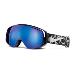 Men's Nike Goggles - Nike Khyber Goggles. Black/White Floral - Dark Smoke Blue